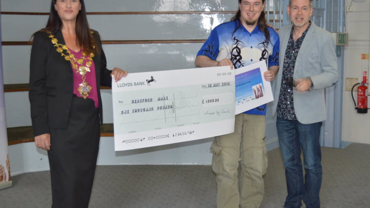 In first place – Hereford MAKE, who received a cheque for £1000.